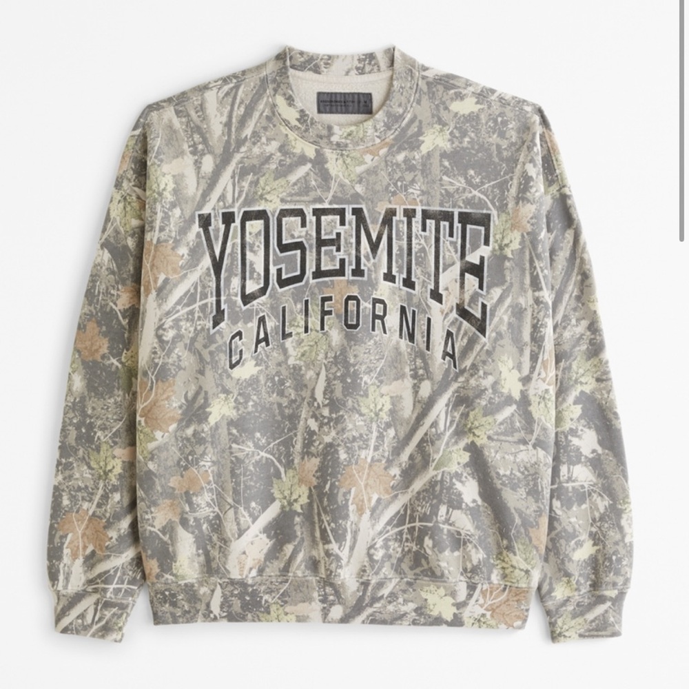 Camo crewneck from Abercrombie